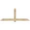 Ekena Millwork Eugene Rough Sawn Timber Gable Bracket, Douglas Fir, 84"W x 35"H x 6"D x 6"F, 10/12 Pitch GBW084X35X0606EUG00RDF - alternate 1